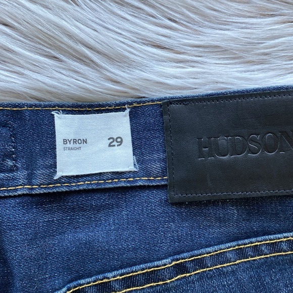 Hudson Byron Five Pocket Straight Dark Wash Jean Mens 29 x 34 - Picture 11 of 12